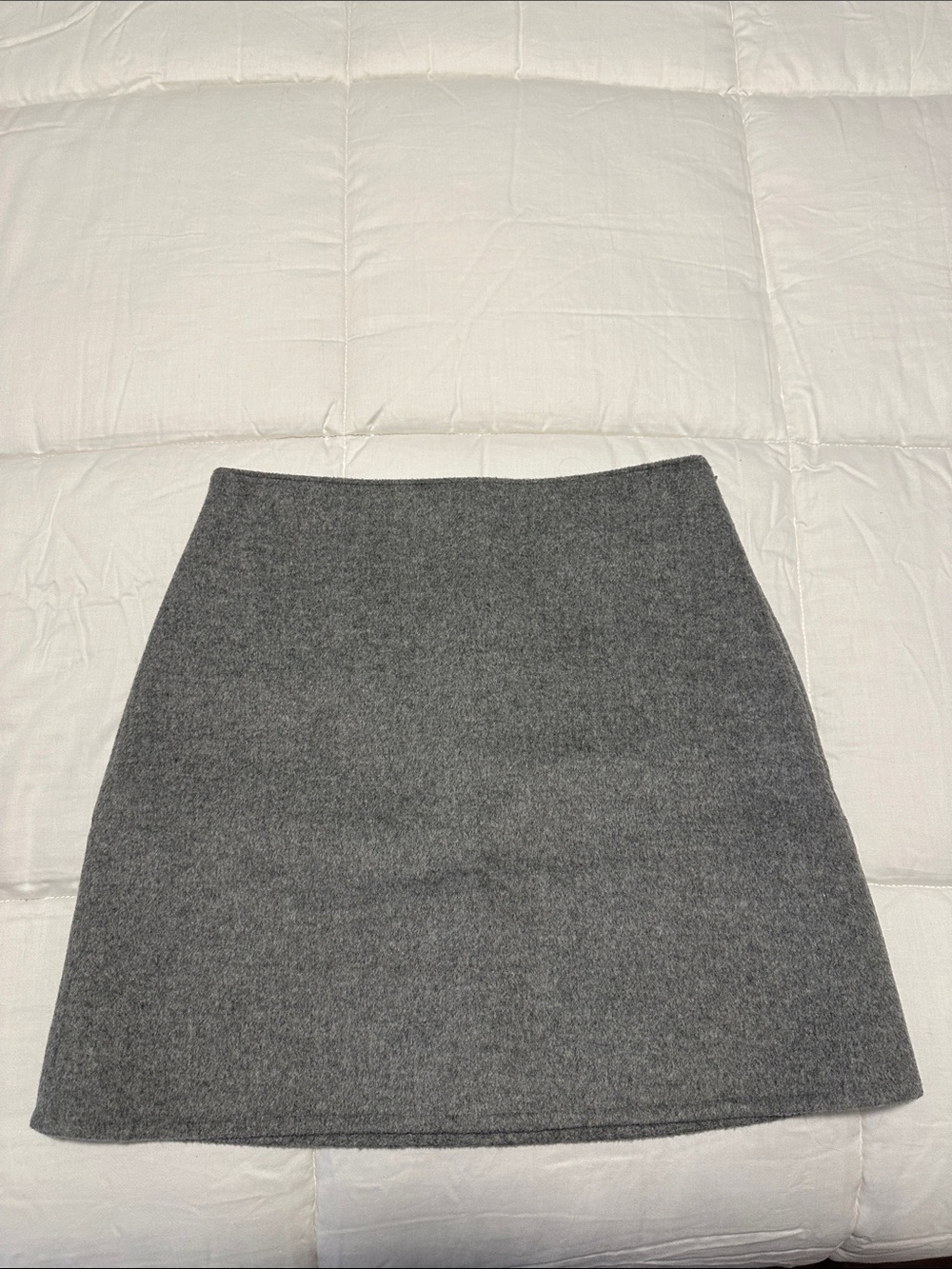 Club Monaco Gray Wool Mini Skirt